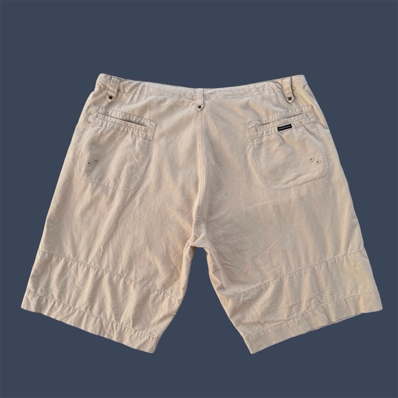 Gear Seven Big & Tall Beige Linen Cotton Blend Drawstring Cargo Shorts, Men’s 42 - Picture 2 of 8